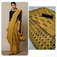 Designer Silk Cotton printed Saree