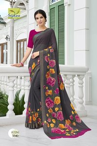 Designer Georgette Printed saree