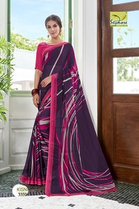 Designer Georgette Printed saree