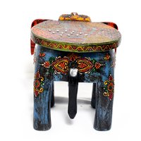 Home Furnish Wooden Elephant Decorative Stool