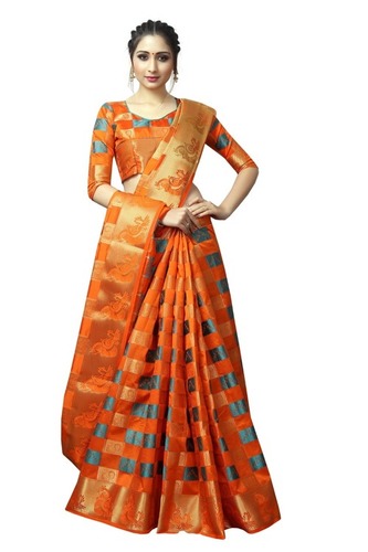 Designer Nylon Silk saree
