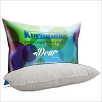 Kurlon Dew Pillow - Cotton Material, 24x16 Inches, White Color | Lightweight, Elegant Fiber Pillow For Head Comfort And Sound Sleep