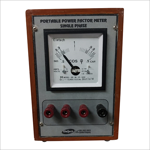 Portable Single Phase Power Factor Meter