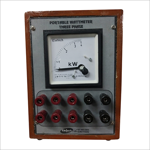 Portable Three Phase Watt Meter By ELETECH LAB INSTRUMENTS