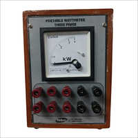 Portable Three Phase Watt Meter