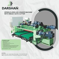 Spindle Less Log Veneer Machine - Color: Green