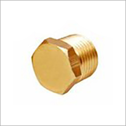 Golden Brass Pipe Plug
