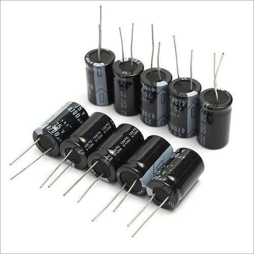 Black Electronic Capacitor