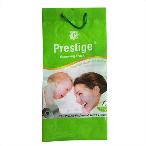 Green Printed Carry Paper Bag