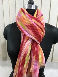 Pleated scarves