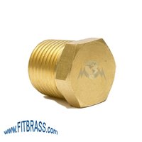 Brass Hex Plug - Cda360 Brass, Is319 Grade Iii, Natural Finish | Hexagon Head, Polished Surface, Ideal For Oil Mediums