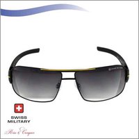 SWISS MILITARY Nickle Silver Frame with Smoke Green Gradient Lens with ice Blue Revo coating SUNGLASS