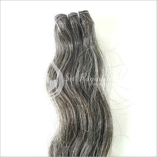 Natural Grey Wavy Hair Bundles