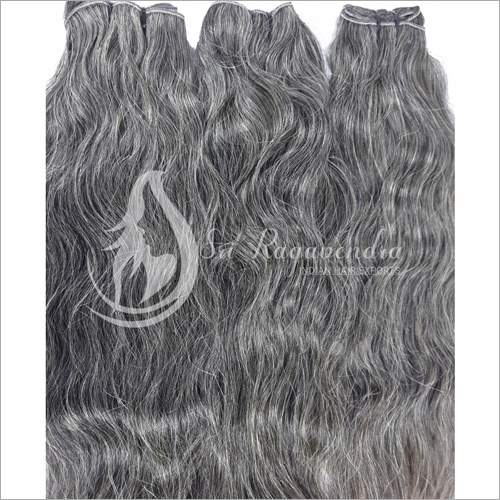 Natural Grey Deep Wavy Hair Bundles