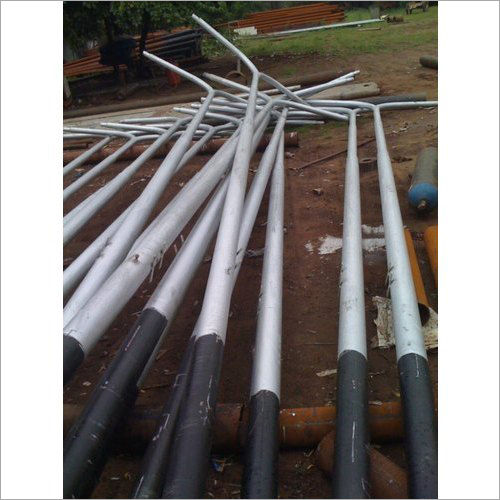 Silver Swaged Type Steel Tubular Pole