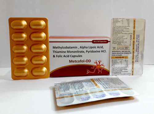 Methylcobalamin1500 McgAlphalipoic Acid100MgFolic Acid1.5 MgPyridoxine Hcl 3 Mg