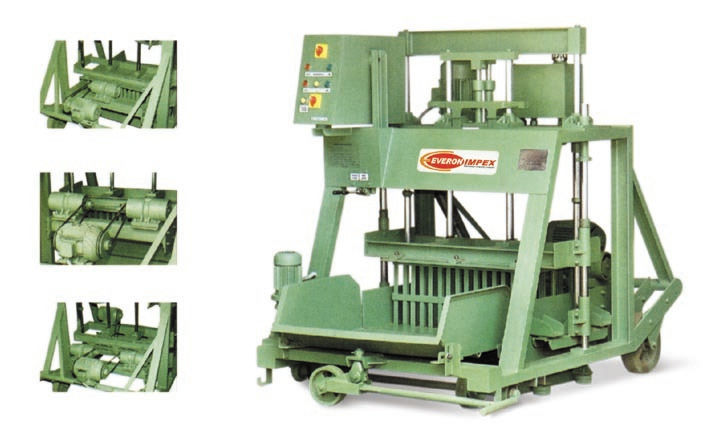 Movable Concrete Block Making Machine