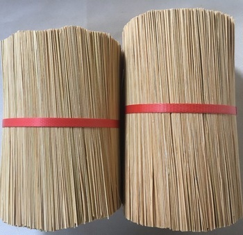 Brown 8 Inch China Round Bamboo Stick