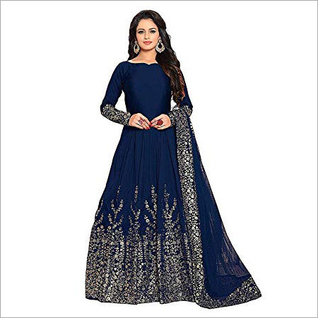 Blue Ladies Traditional Gown