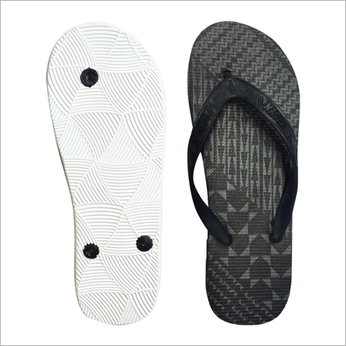 Ladies Slippers - PU Material, Sizes 4-8 | Black Rubber Outsole, Waterproof Design, Comfortable Thin Strap, Graphical Pattern for Casual Wear