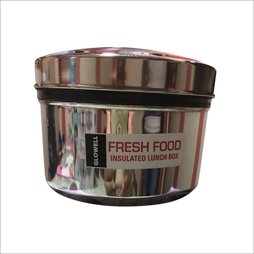 Stainless Steel Insulated Lunch Box - Standard Size, Silver Color | High Tensile Steel, Keeps Food Warm and Protected