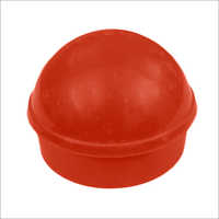 Round Molded Plastic Knob - Red Nylon, Customized Size | Polished Surface Treatment, Multiple Plastic Materials