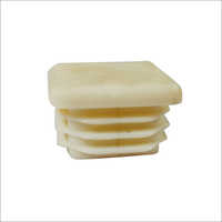 Plastic Molding End Cap - Plastic, White Color, Polished Surface | Industrial Application, Good Quality