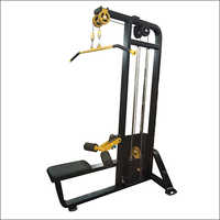 Lat Pulldown Machine - Durable High-quality Material, Adjustable Black Leather Seat | Effective Upper Body Workout, Low Maintenance, 1-year Warranty