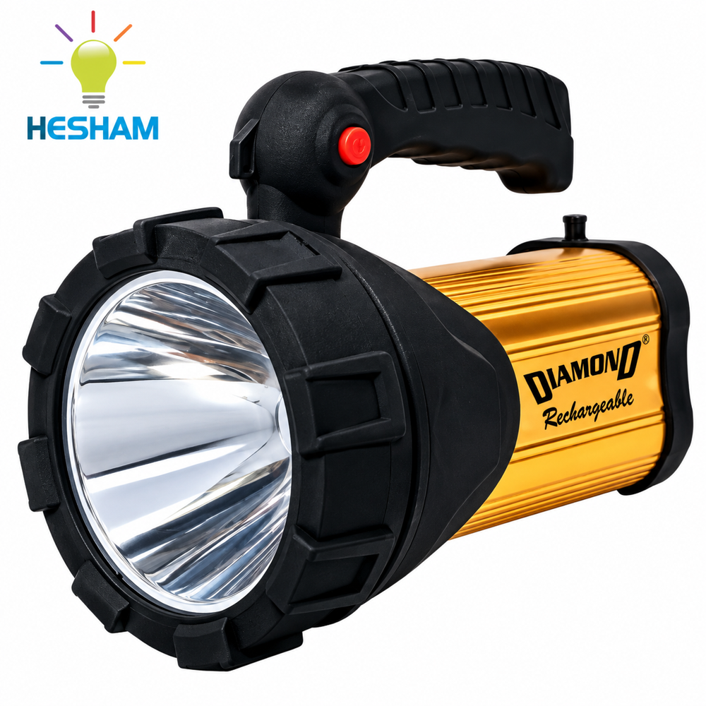 Diamond 15 Watt LED Long Range Rechargeable Torch
