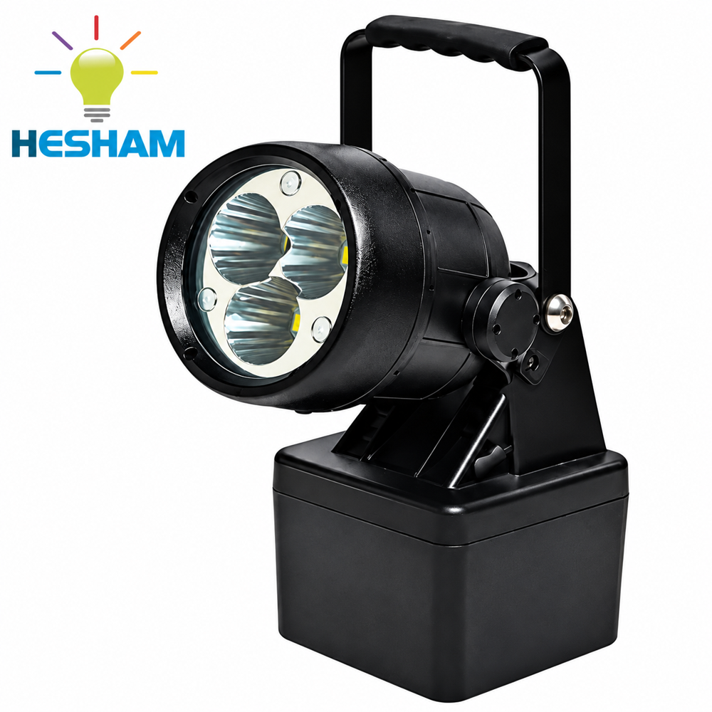 Led Explosion Proof Rechargeable Work Light - Color: Black