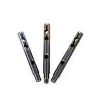 Fan Shaft - 100mm Length, 10mm Diameter | Stainless Steel, M6 Thread Type, Polished Finish, Set Of 3, 50g Total Weight