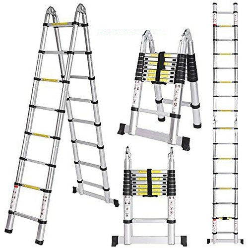 Foldable And Lightweight Double Telescopic Ladder 2.5+2.5 at Best Price ...