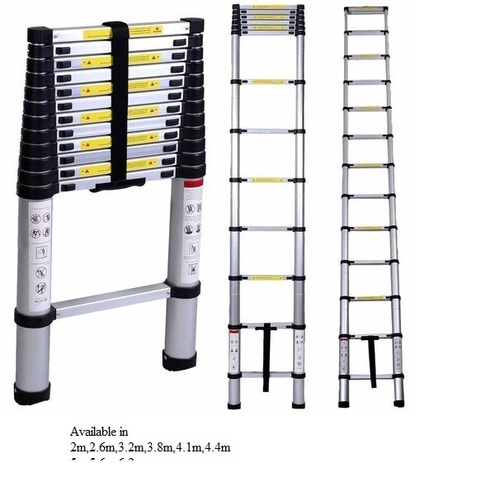 Corrosion Resistant And Lightweight Telescopic Ladder Single