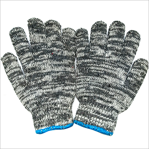 7 Gauge Colored Cotton Knitted Gloves