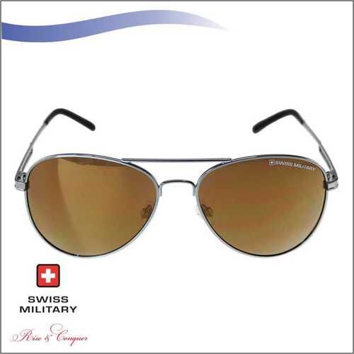 AVIATOR SHINY GUN MEATAL FRAME SUNGLASS