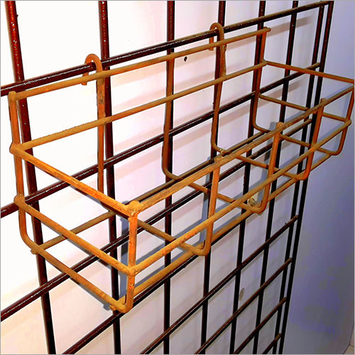 High Steel Metal Wire Bottle Display Stand Supermarket Basket