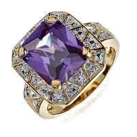 Sterling Silver Ring - 5.00 Carat Tw Amethyst Cocktail Design | 925 Sterling Silver, Perfect For Gifts And Parties, Ideal For Women
