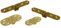 Brass Table Hinges - Polished Finish, Various Dimensions | Ideal For Furniture Applications, Screw Mounting