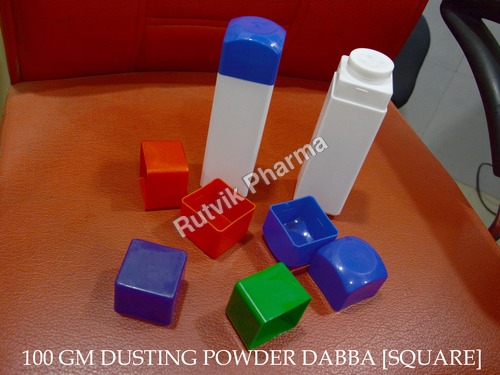 Plastic 100 Gm Dusting Powder Container