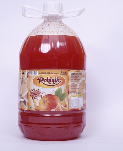 Orange Squash 5 Ltr Packaging: Plastic Bottle