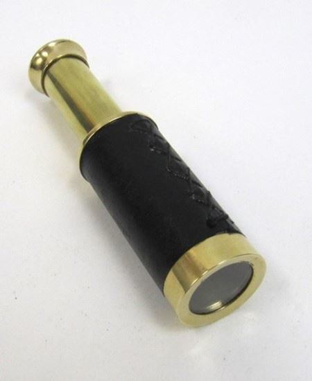Brass Pullout Telescope Leather
