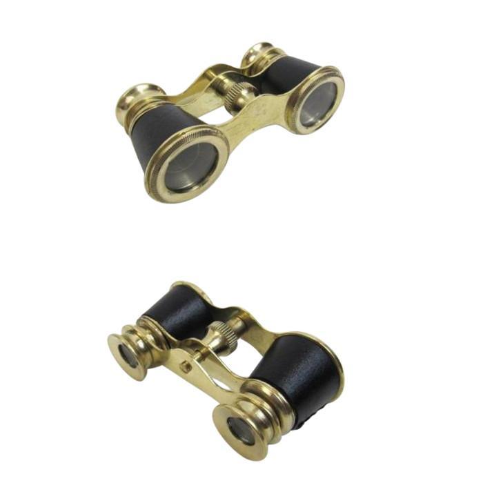 Brass Opera Binoculars Leather Bound