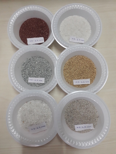 Natural Stone Dust / Marble Chips 1 Mm For Wall Textur Palster / Textur Paint Application Used Grit - Density: 2.7 Gram Per Cubic Centimeter(G/Cm3)