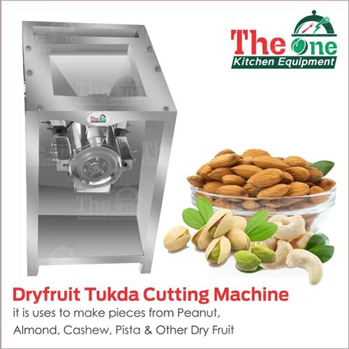 Dry Fruit Tukda Machine - Stainless Steel, 17x13x22 Inch, Silver | Semi-Automatic, 30-35 Kg/hr Capacity, 0.25 HP Power