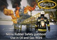 Nitrile Rubber Safety Gumboots For Fire Fighters