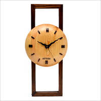 Natural Wooden (brown) Decorative  Wall Clock