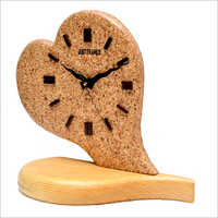 Natural Navajowhite Wooden Table Clock