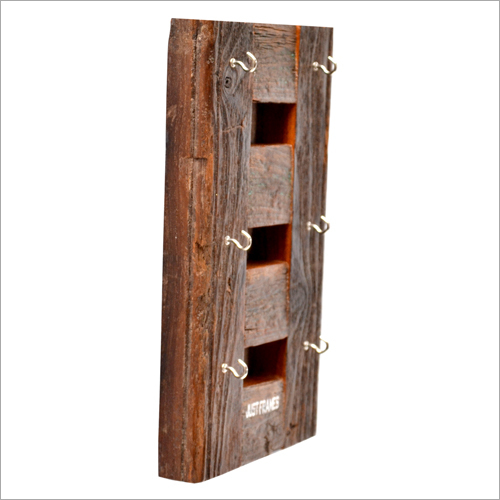 Polished Decorative Wooden Key Holder