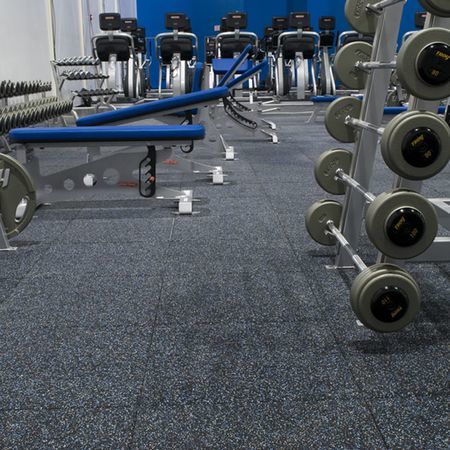 Exercise and Fitness Flooring By RUBBER TRADE CENTER