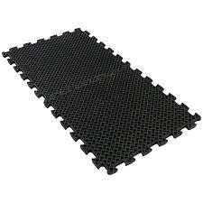 eco drain 3/4-inch interlocking rubber flooring tiles